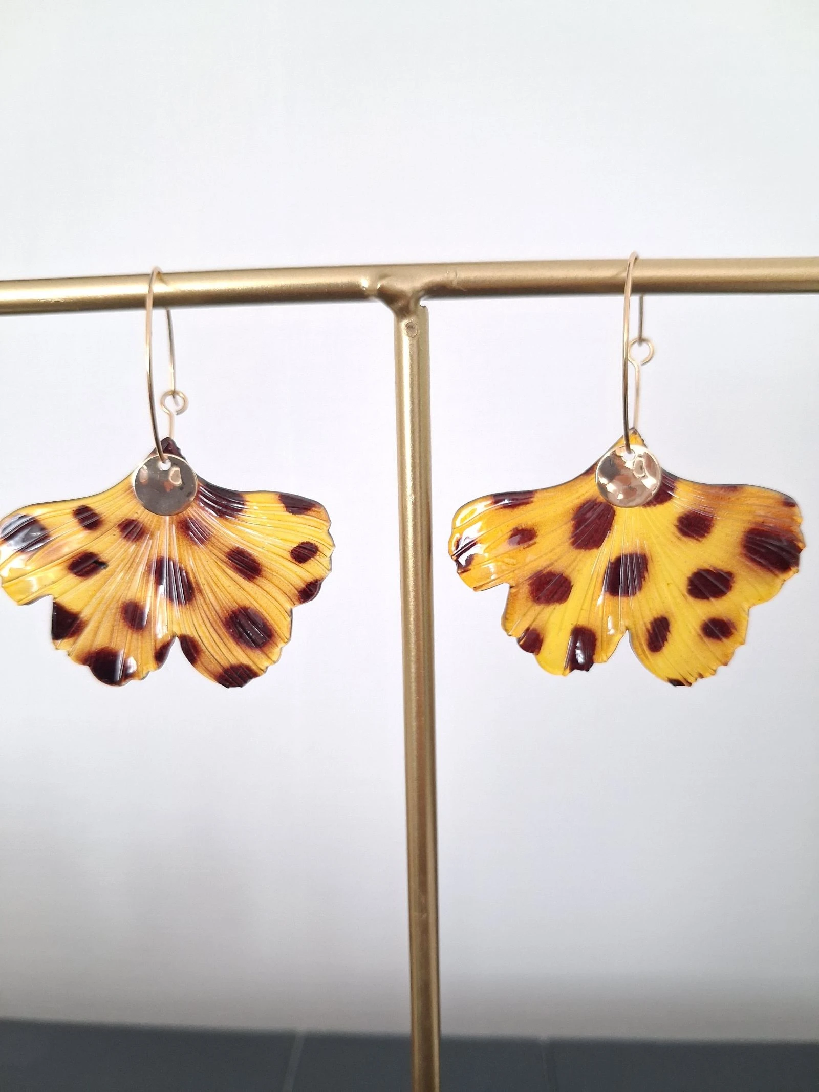 Boucles d'oreilles léopard